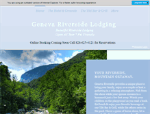 Tablet Screenshot of genevarivermotel.com